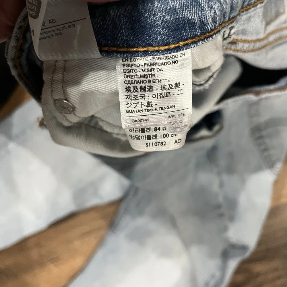 Levis 527 Jeans Mens 33x30 Blue Light Wash Regular Low Bootcut Denim